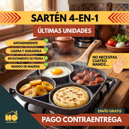 ⚡SARTÉN 4-EN-1 (100% ALUMINIO)🔥