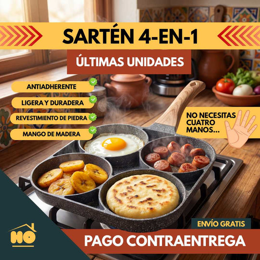 ⚡SARTÉN 4-EN-1 (100% ALUMINIO)🔥