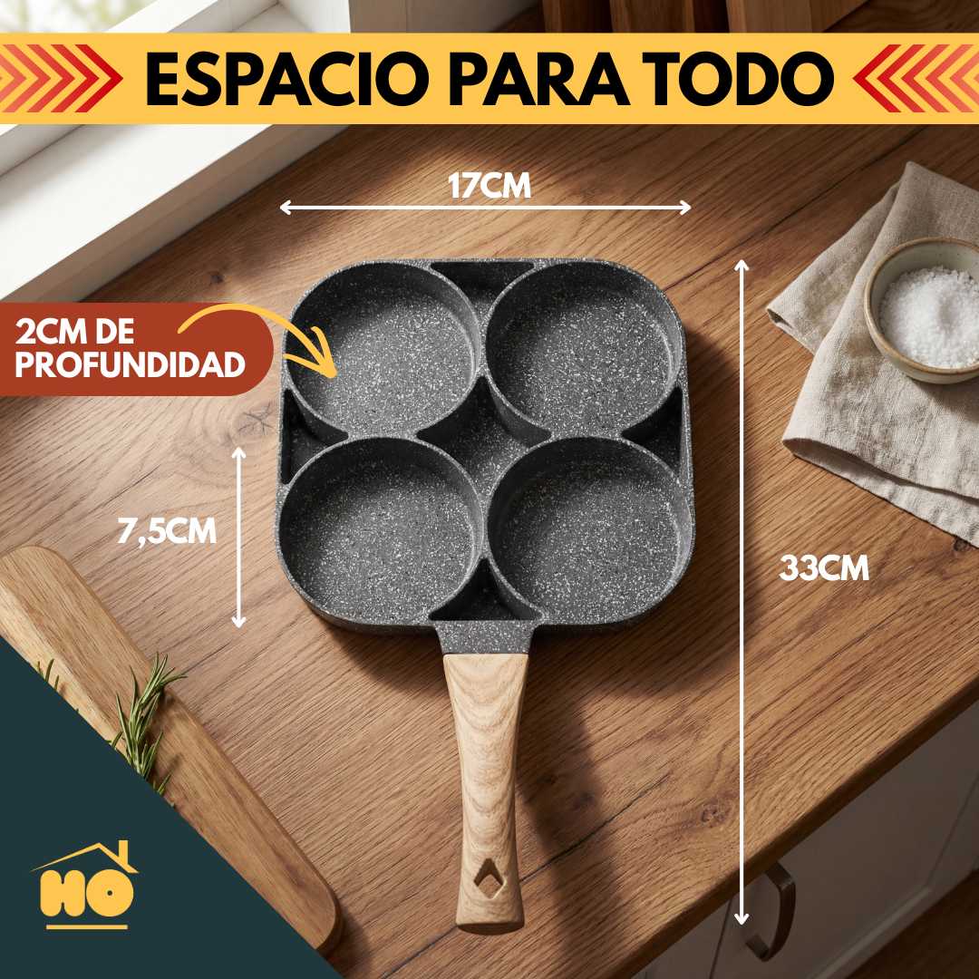 ⚡SARTÉN 4-EN-1 (100% ALUMINIO)🔥