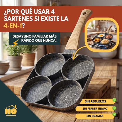 ⚡SARTÉN 4-EN-1 (100% ALUMINIO)🔥
